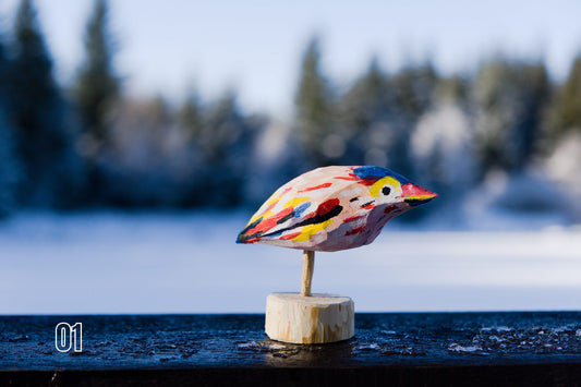 Handcrafted Wooden Birds by František Dvořák